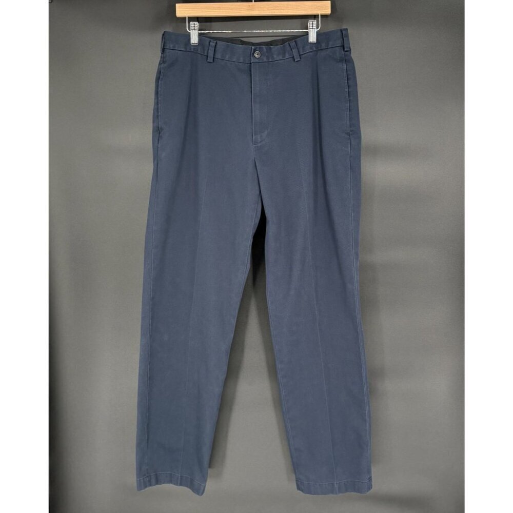 Brooks Brothers Mens Advantage Chino Hudson Pants W35 L33 Navy  Old Money Preppy